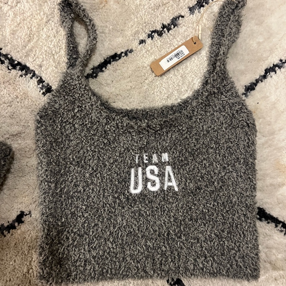 SKIMS Olympic Capsule Team USA Cozy Bralette - Grey Size XXS/XS 🤍